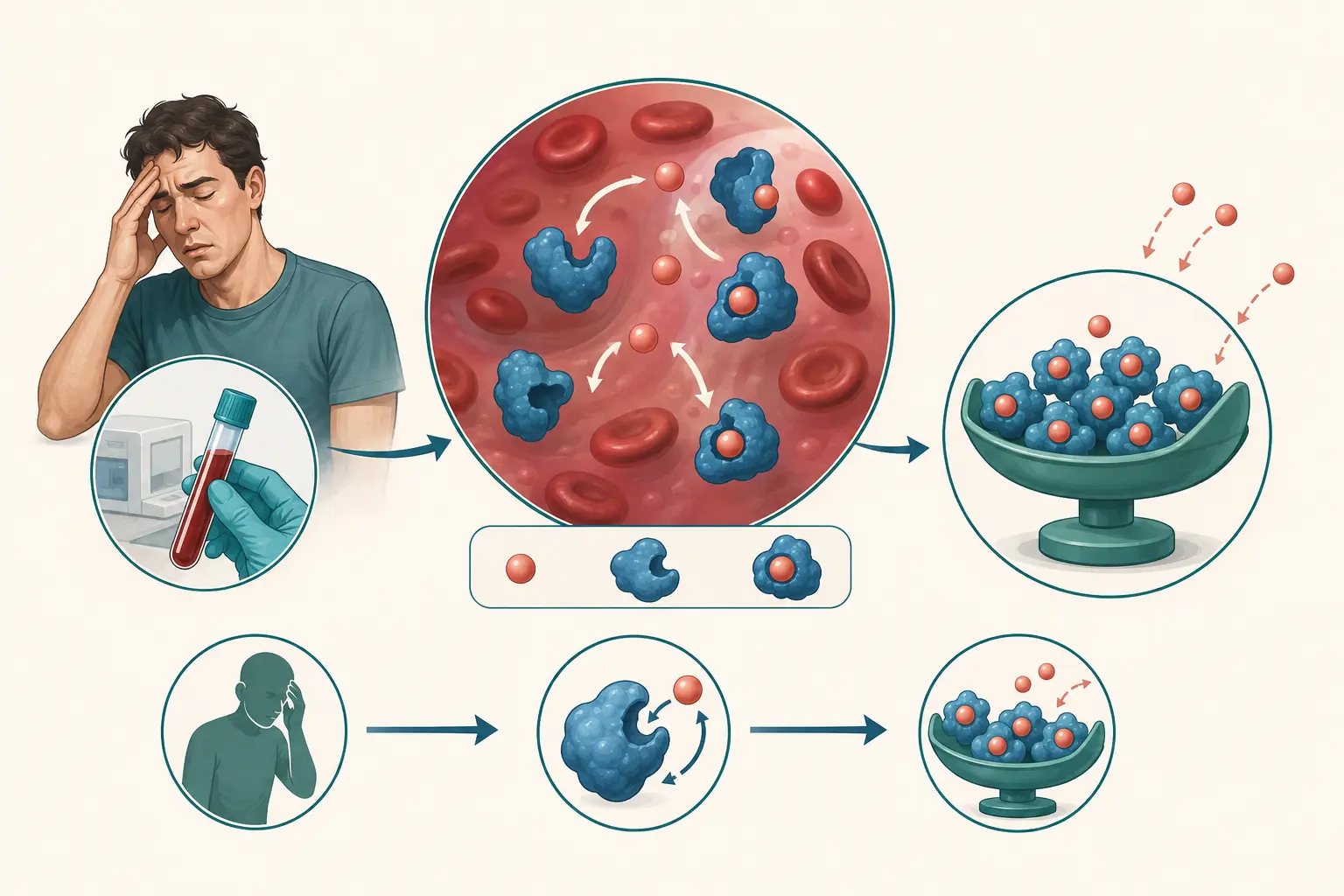 Esquema farmacológico de levar a sério as perguntas ingênuas — lembrar que o plasma tem proteína: Exame normal com paciente intoxicado é contradição?.