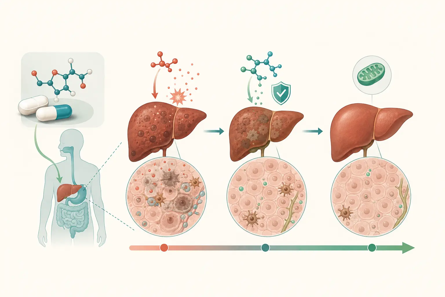 Esquema farmacológico de descartar o relato como base da decisão na ingestão intencional — colocar a medida no lugar da narrativa: Correlação de 0,02 com p de 0,806 entre relato e nível sérico.