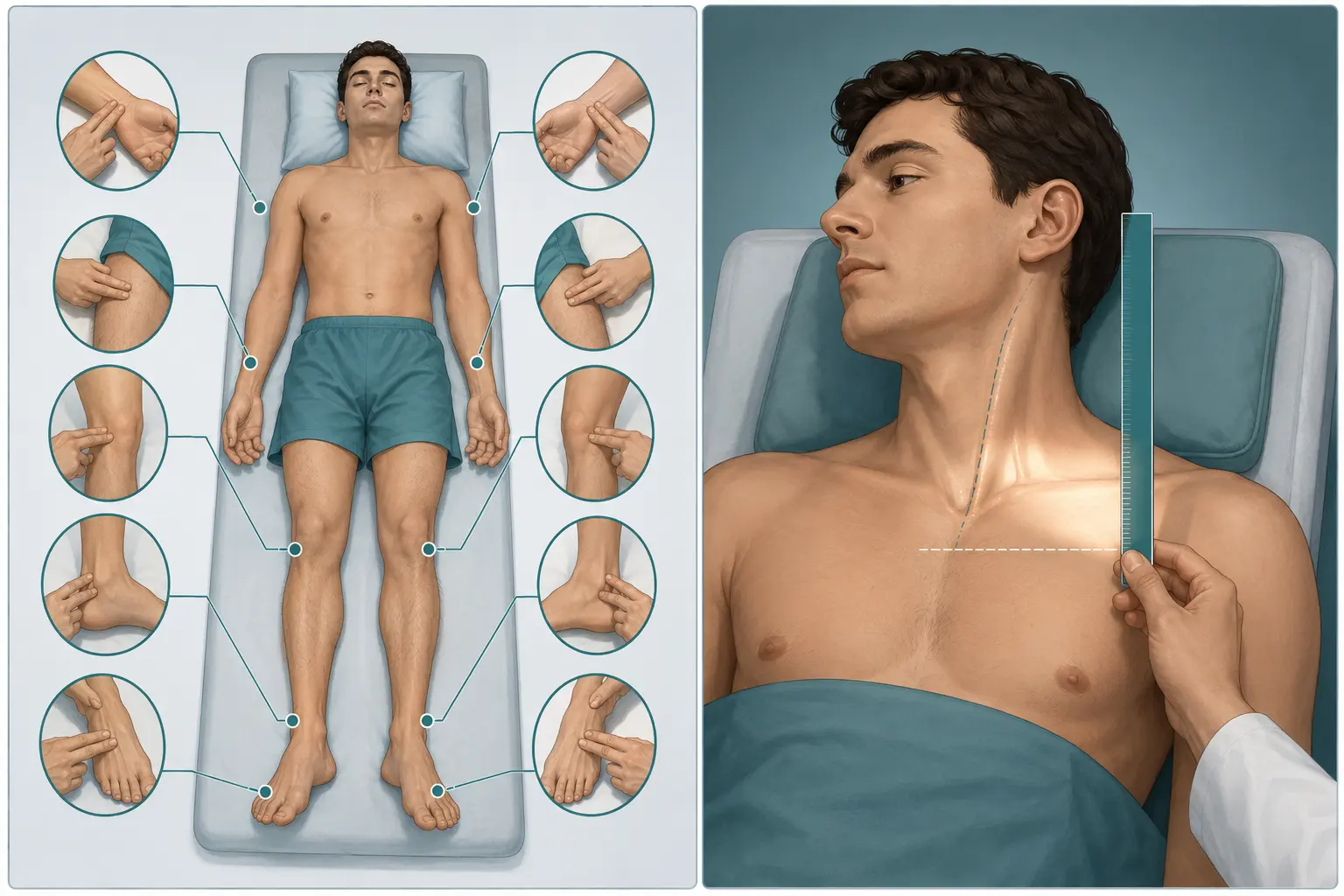 Pulsos e pressão venosa jugular