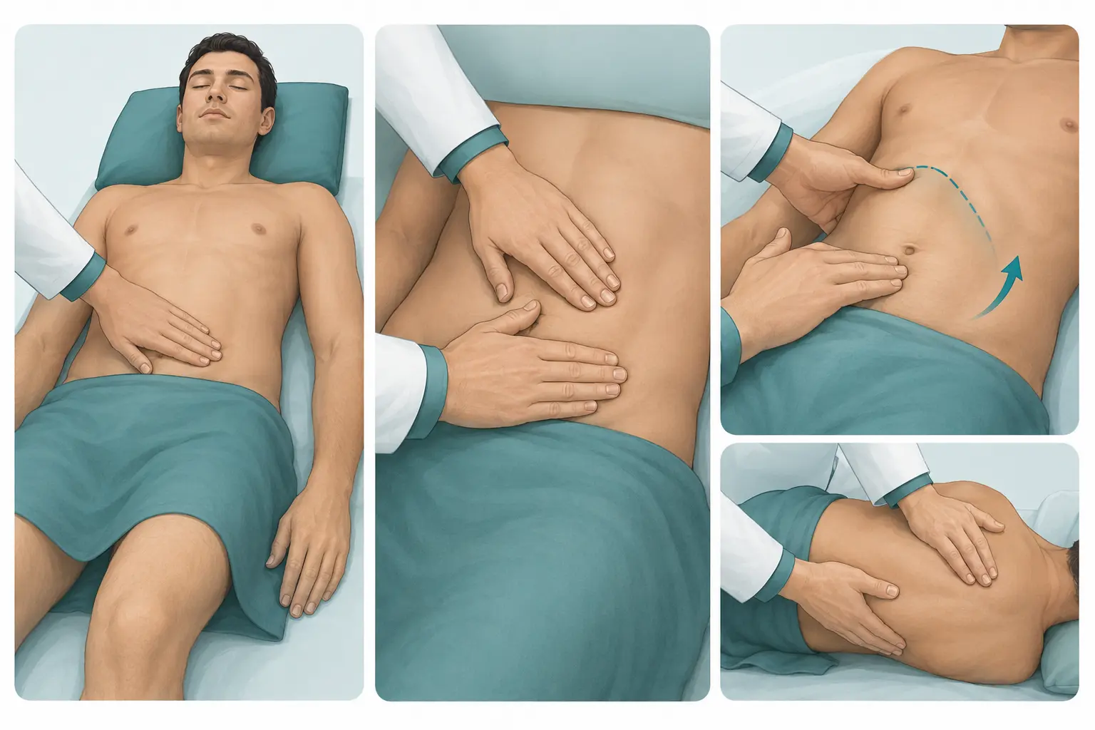 Palpação abdominal progressiva