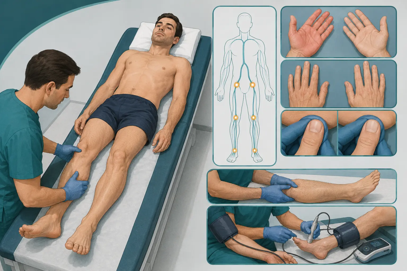 Exame vascular periférico